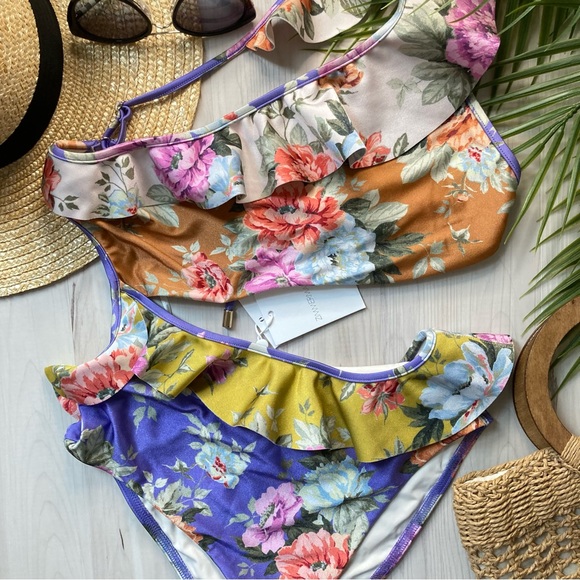 ZIMMERMANN Frill Cut Out Swimsuit - Picture 2 of 10